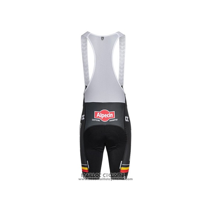 2021 Maillot Cyclisme Alpecin Fenix Champion Belgique Manches Courtes et Cuissard
